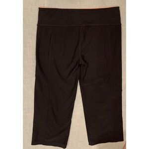Yoga Pants Women's Medium Black Capri Mid-calf Stretchy 30x21